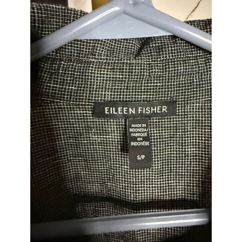Eileen Fisher Classic Collar Organic Linen Hemp Shirtdress - Picture 3 of 5